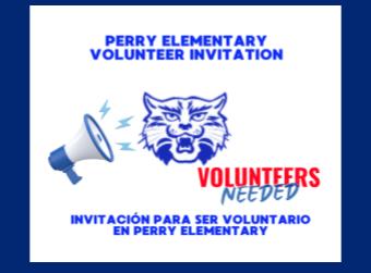 Perry Elementary Volunteer Invitation